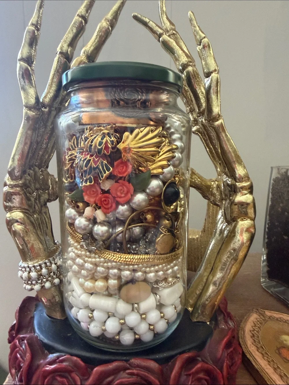 Travel with my mystery jewelry jar - yes to some signed pieces!